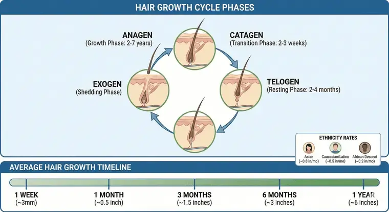 how long does it take for hair grow to back